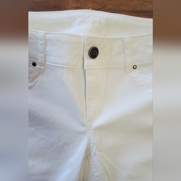 White Cropped Super Stretchy Size Small Jeggings Jeans - Picture 6 of 13